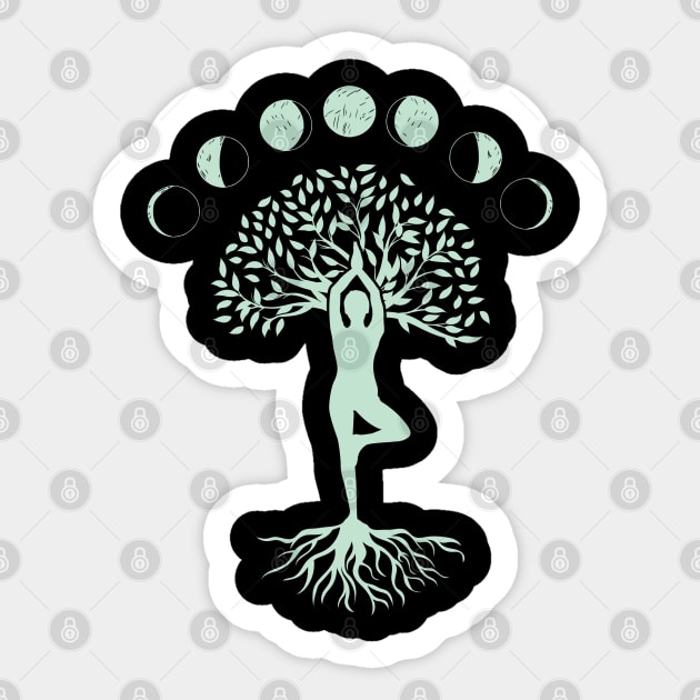 Yoga Serenity: Balance, Mindfulness, and Inner Peace Sticker by Steve